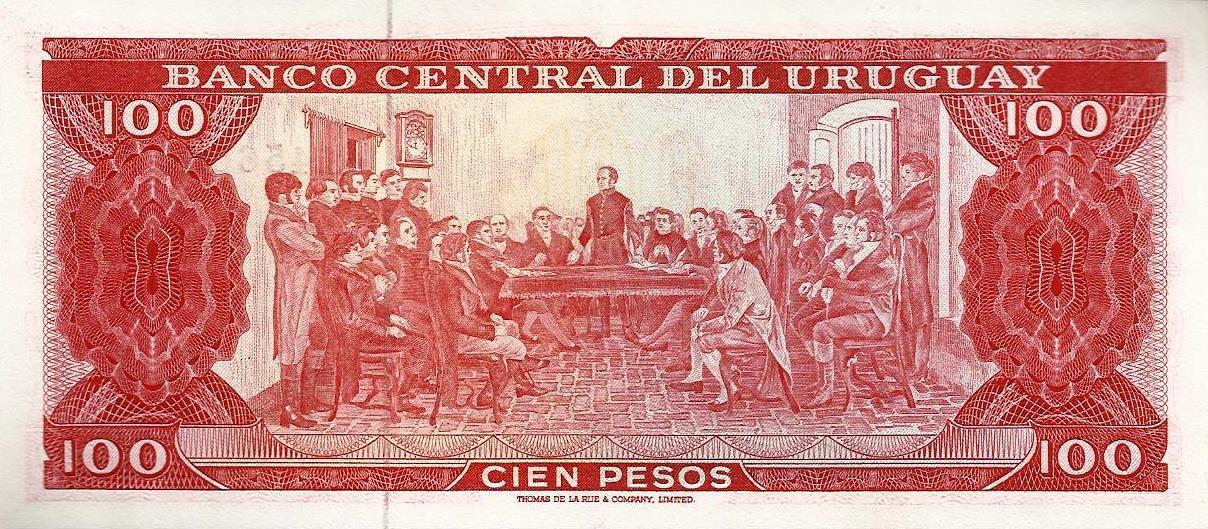 Uruguai - 100 Pesos 1967 (# 47a)