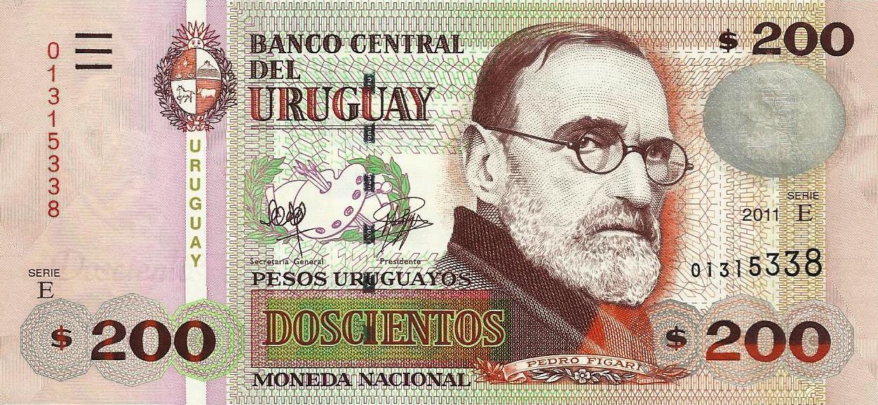 Uruguai - 200 Pesos 2011 8# 89c)