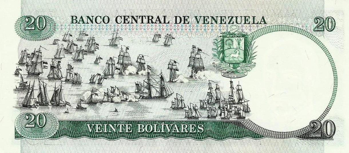 Venezuela - 20 Bolivares 1987 (# 71)