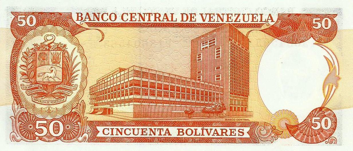 Venezuela - 50 Bolivares 1992 (# 65d)