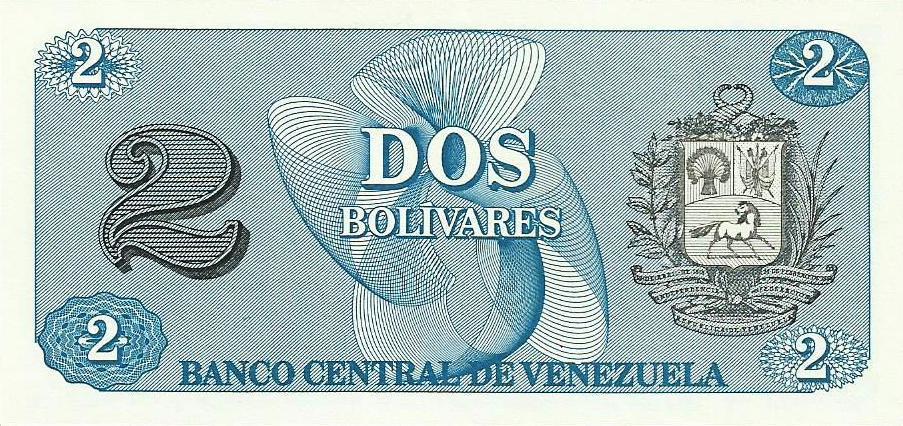 Venezuela - 2 Bolivares 1989 (# 69)