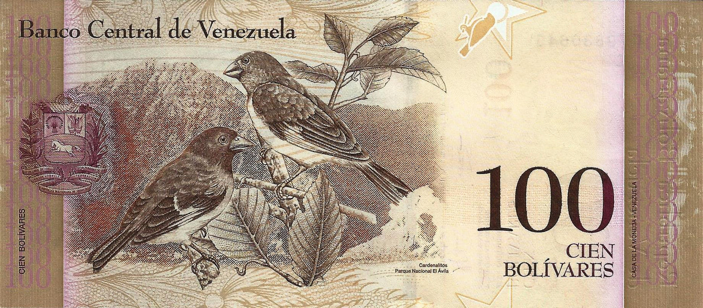 Venezuela - 100 Bolivares 2012 (# 93f)