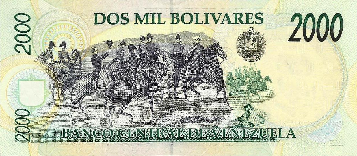Venezuela - 2000 Bolivares 1998 (# 77c)