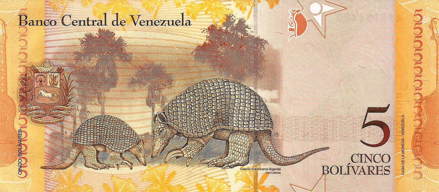 Venezuela - 5 Bolivares 2007 (# 89a)