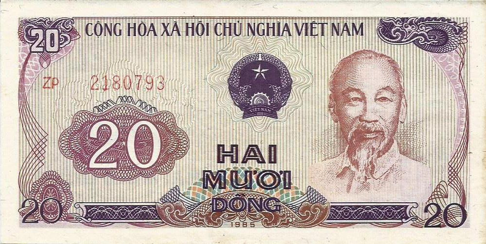 Vietname - 20 Dong 1985 (# 94a)