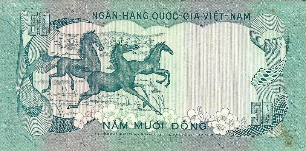Vietname Sul - 50 Dong 1972 (# 30a)