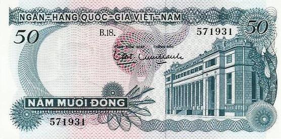Vietname Sul - 50 Dong 1969 (# 25a)
