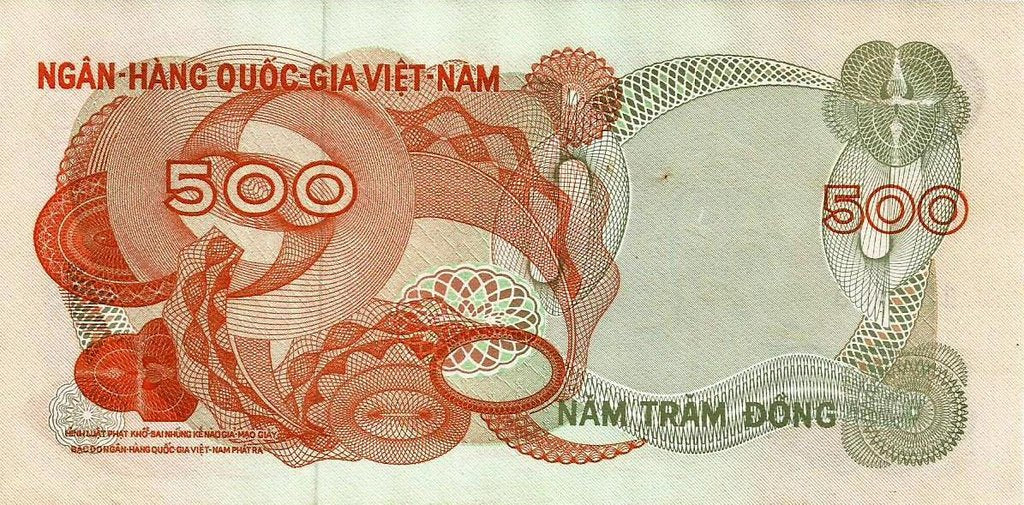 Vietname Sul - 500 Dong 1970 (# 28a)