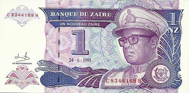 Zaire - 1 Novo Zaire 1993 (# 52)