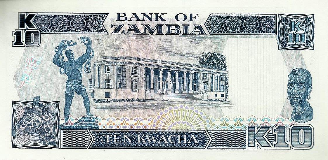 Zambia - 10 Kwacha 1989 (# 31b)