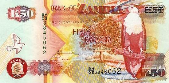 Zambia - 50 Kwacha 2007 (# 37f)