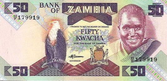 Zambia - 50 Kwacha 1986 (# 28a)