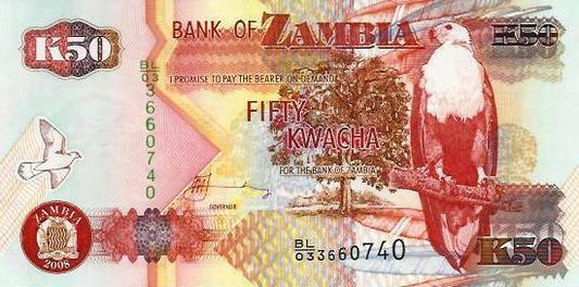 Zambia - 50 Kwacha 2008 (# 37g)
