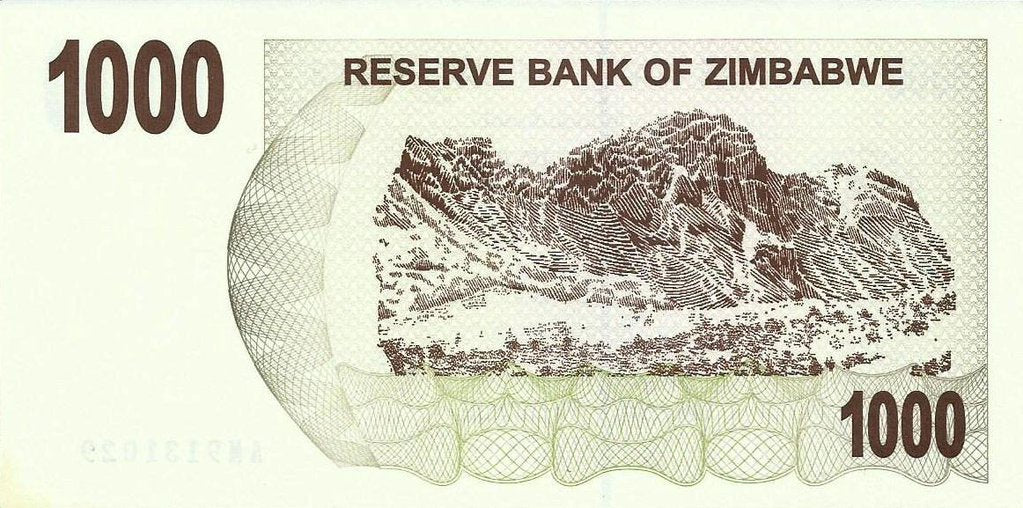 Zimbabwé - 1000 Dolares 2006 (# 44)