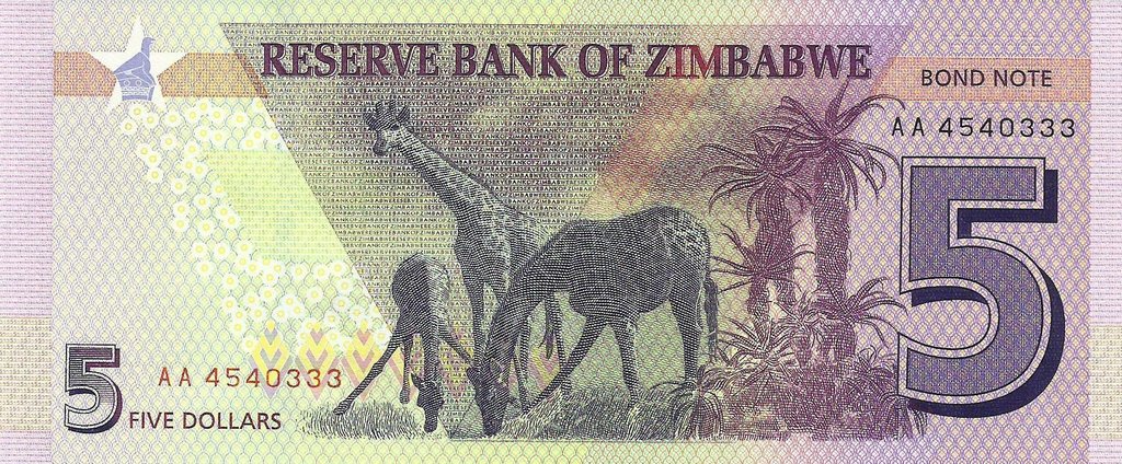 Zimbabwé - 5 Dolares 2016 (# 100)