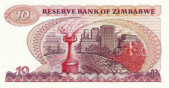 Zimbabwé - 10 Dolares 1983 (# 3d)