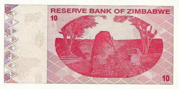 Zimbabwé - 10 Dolares 2009 (# 94)