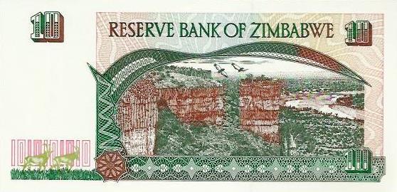Zimbabwé - 10 Dolares 1997 (# 6)