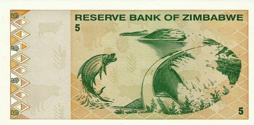 Zimbabwé - 5 Dolares 2009 (# 93)