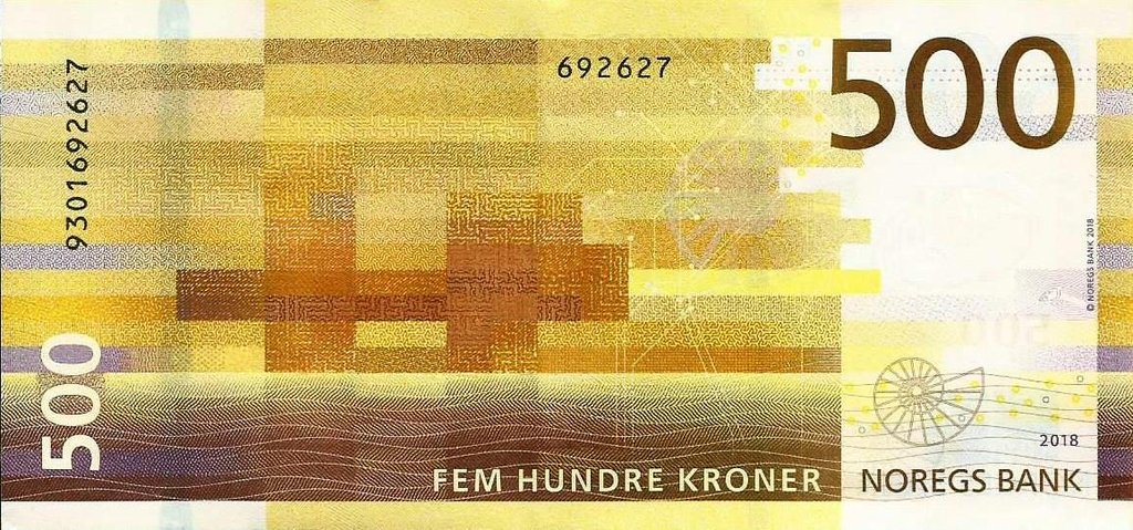 Noruega - 500 Kroner 2018 (# 56)