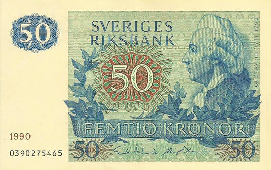 Suécia - 50 Kronor 1990 (# 53d)