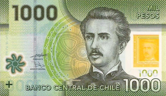 Chile - 1000 Pesos 2010 (# 161a)
