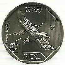 Peru - 1 Sol 2017 (Km# 405) Condor Andino