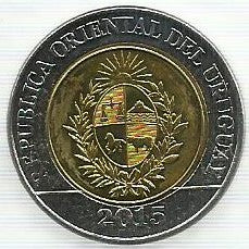 Uruguai - 10 Pesos 2015 (Km# Novo)