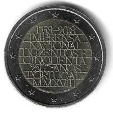 Portugal - 2 Euro 2018 (Km# 866) I.N.C.M.