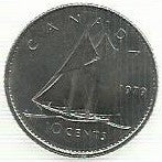 Canada - 10 Centimos 1979 (Km# 77.1)