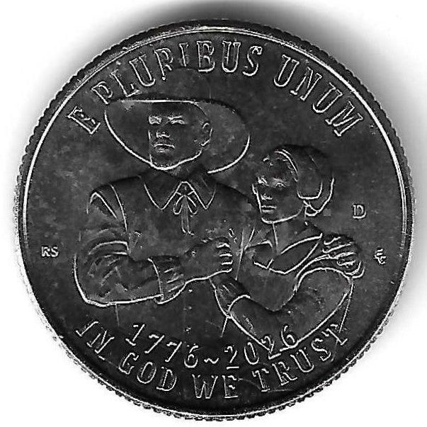 Usa - 25 Cents 2026 (Km# 829) Mayflower