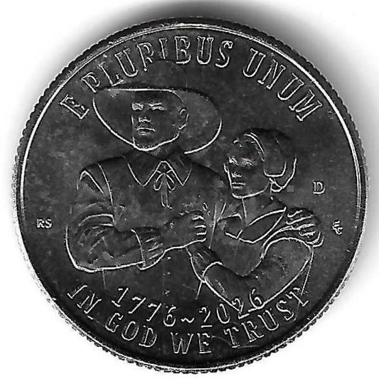 Usa - 25 Cents 2026 (Km# 829) Mayflower
