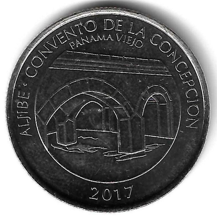 Panamá - 1/2 Balboa 2017 (Km# 160) Panama Velho