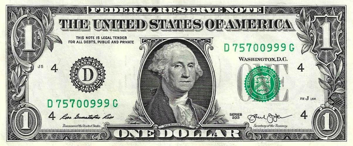 USA - 1 Dolar 2013 (# 537d) Cleveland