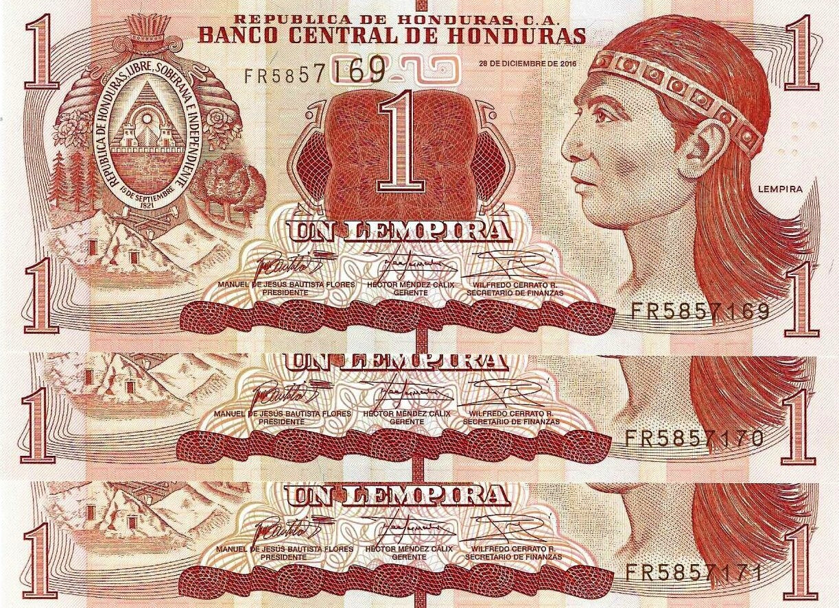 Honduras - 1 Lempira 2016 (# 96)
