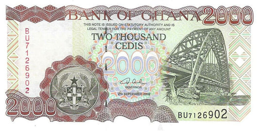 Gana - 2000 Cedis 2002 (# 33g)