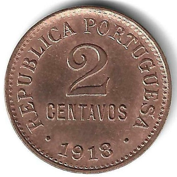 Portugal - 2 Centavos 1918 (Km# 568)