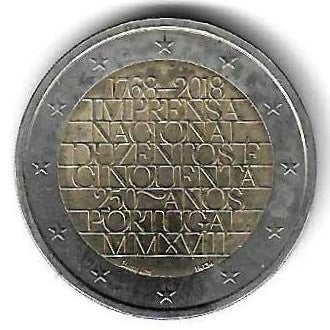 Portugal - 2 Euro 2019 (Km# ..) I.N.C.M.