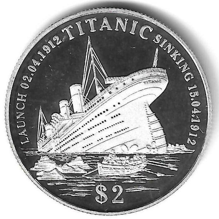 Kiribati - 2 Dolares 1998 (Km# 21) Titanic