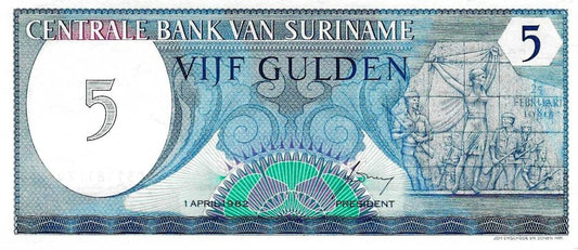 Suriname - 5 Gulden 1982 (# 125)