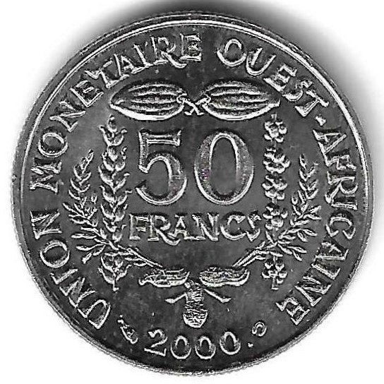 West African States - 50 Francos 2000 (Km# 6)