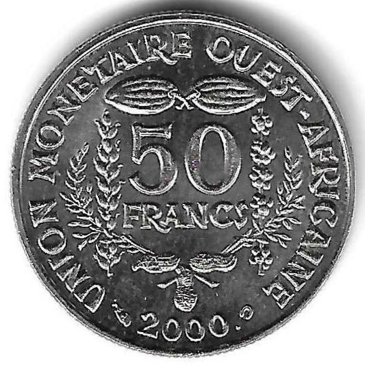 West African States - 50 Francos 2000 (Km# 6)