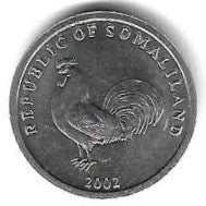 Somalilandia - 5 Shillings 2002 (Km# 5) Galo