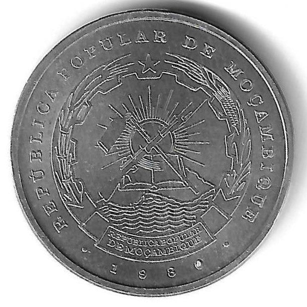 Moçambique - 5 Meticais 1980 (Km# 101)