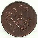 Africa Sul - 1 Centimo 1966 (Km# 65.2)