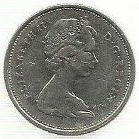 Canadá - 25 Centimos 1974 (Km# 62b)