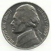 USA - 5 Cents 1967 (Km# A192)