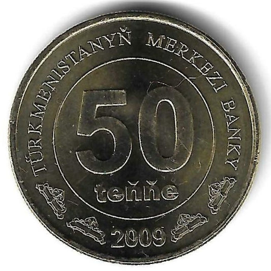 Turquemenistão - 50 Manat 2009 (Km# 100)