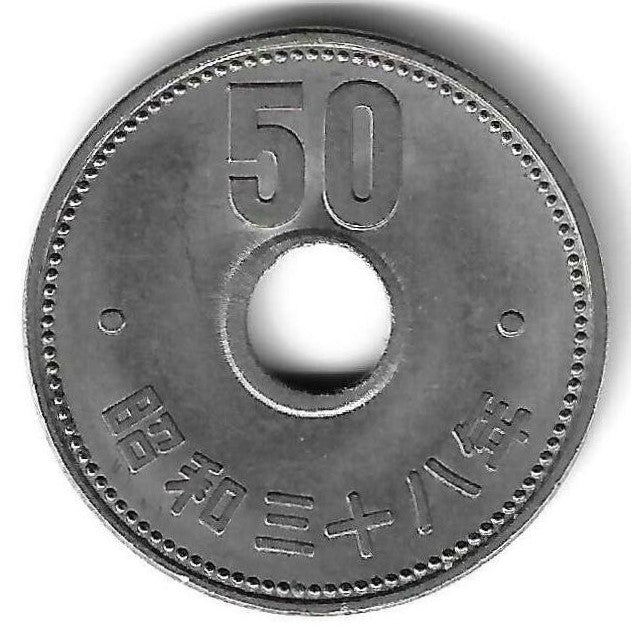Japão - 50 Yen 1963 (Km# 76)
