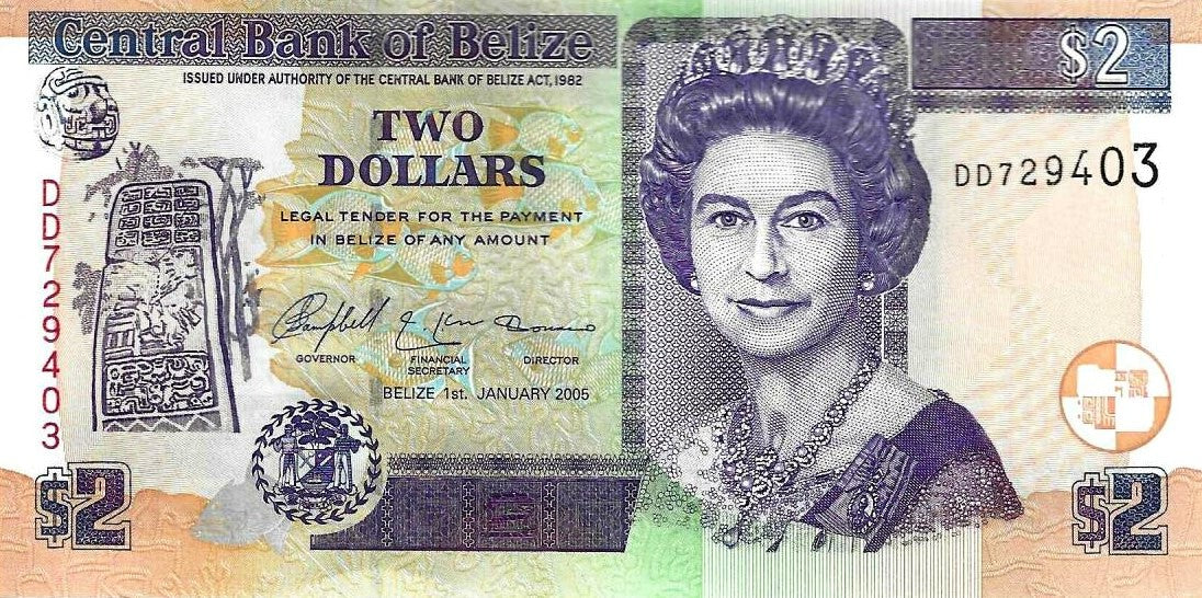Belize - 2 Dolares 2005 (# 66b)